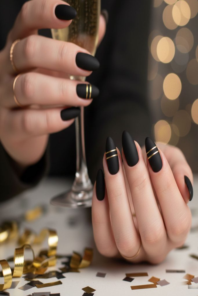 Black Short Nail Designs