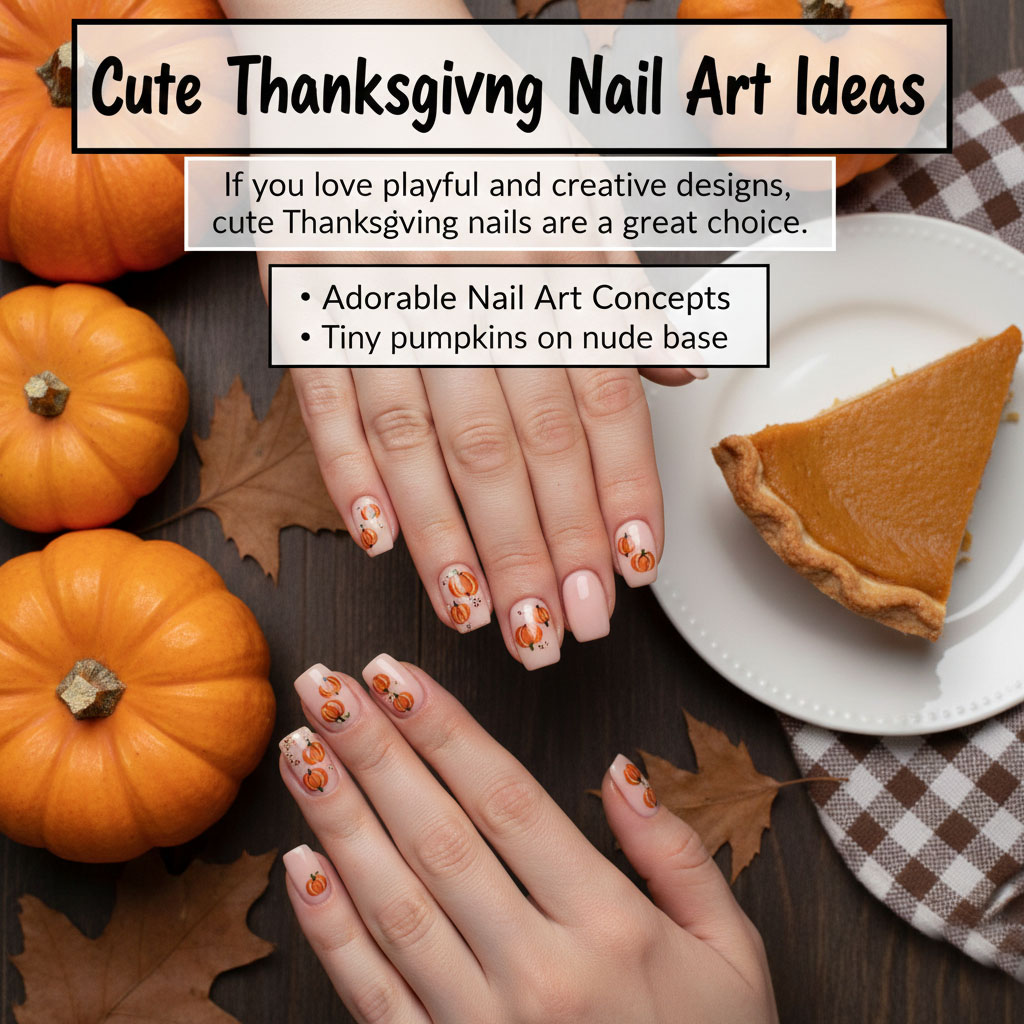 Cute Thanksgiving Nail Art Ideas