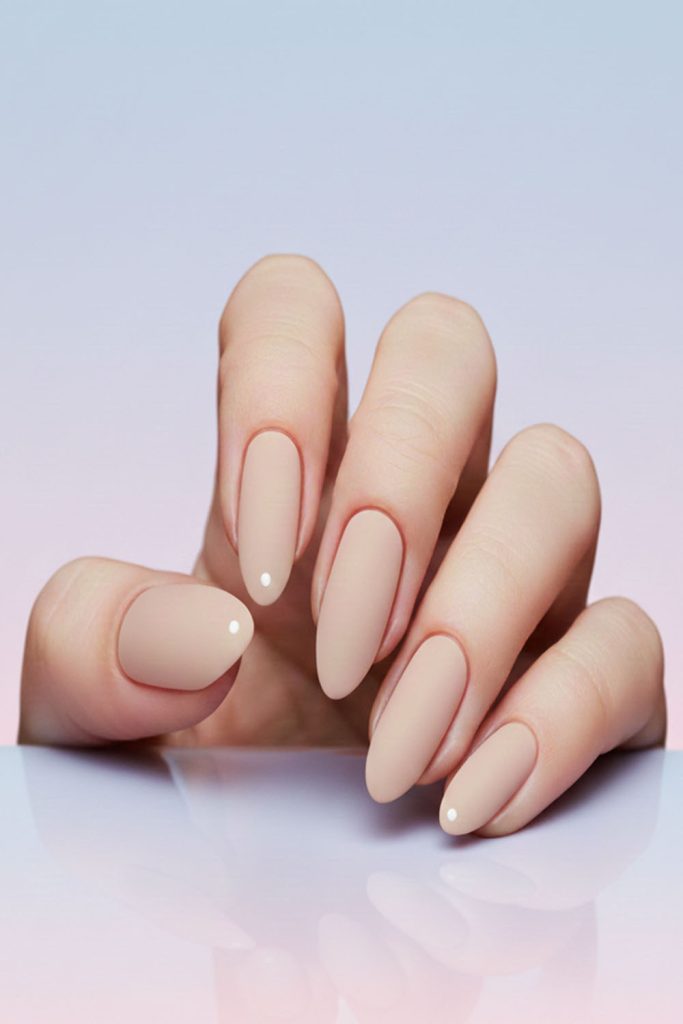 Minimal Dots and Lines Nail Art