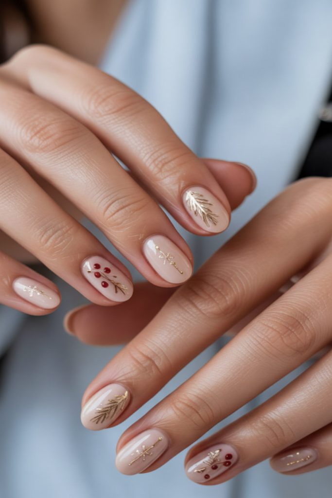 Short nude nails