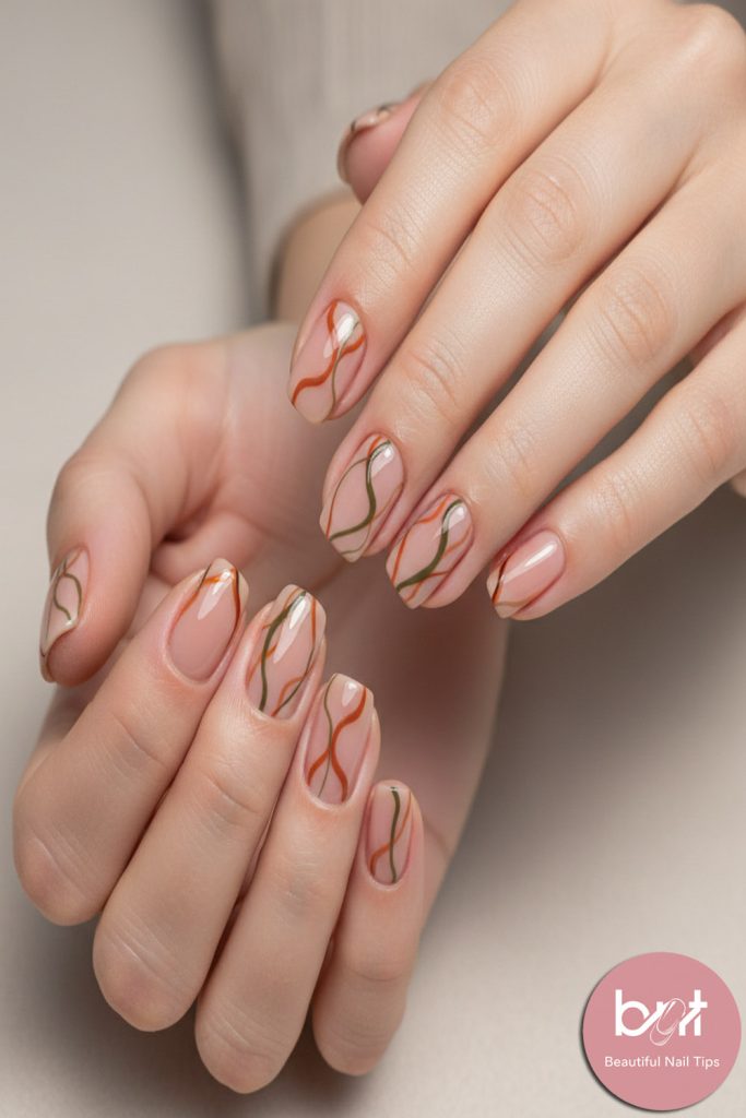 Subtle autumn nail art 2026